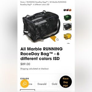 Pedal Industries Running Gear Bag - black marble